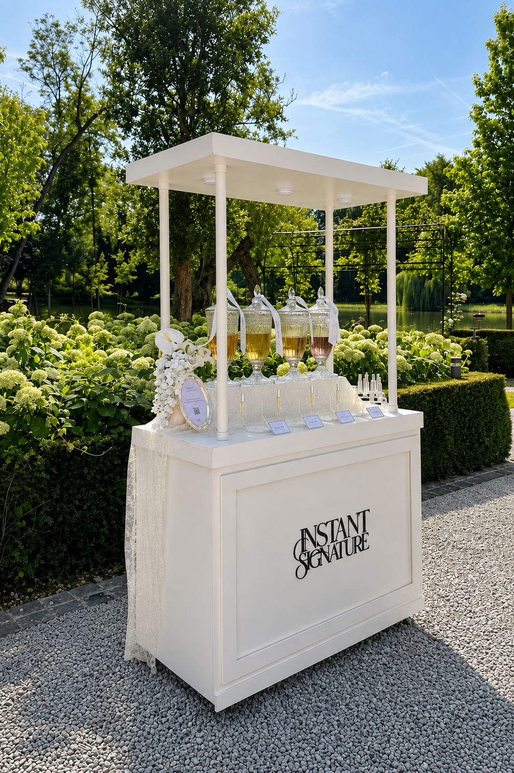 Le bar à parfums Instant Signature lors d'un mariage
