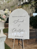 Panneau de bienvenue pour mariage Instant Signature 